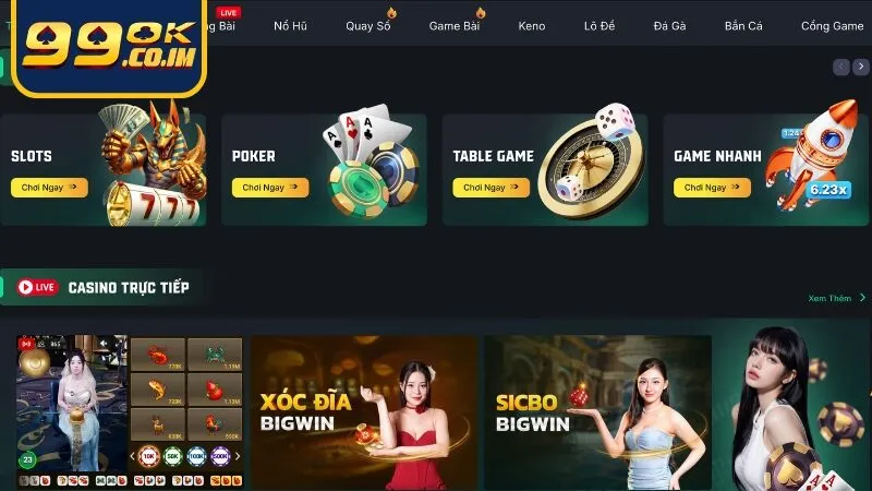 Vivu88 | Đối tác 99ok - Nhà Cái Cá Cược Trực Tuyến Hàng Đầu UAE Giao diện nổi bật của nhà cái Vivu88